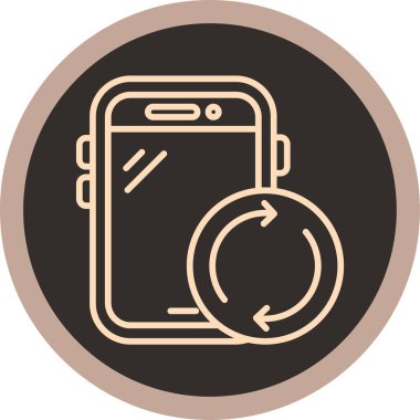 - Telefon. Web simgesi basit illüstrasyon