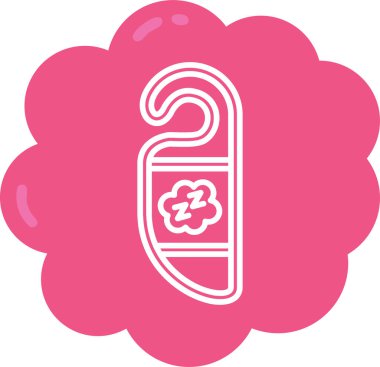 Bir çiçek simgesinin vektör illüstrasyonu