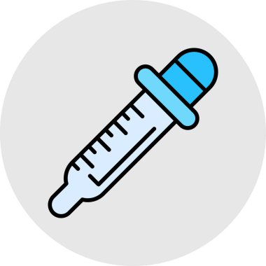 Şırınga simgesinin vektör illüstrasyonu