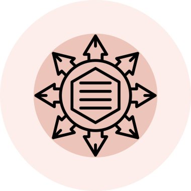 Vektör illüstrasyonu, simge ögesi biçimi