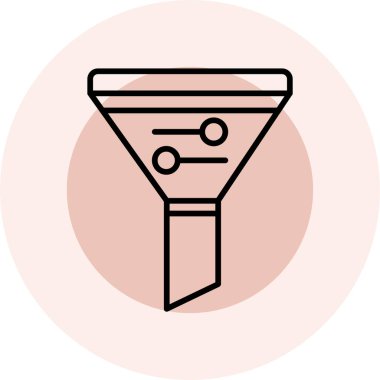 Simge vektör çizim huni