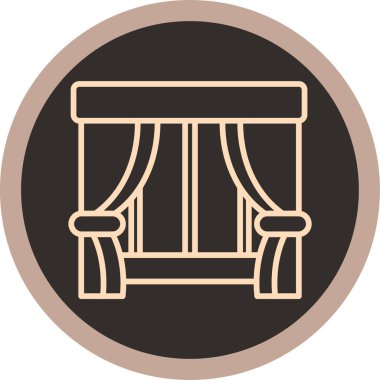 ahşap bank simgesi vektörü