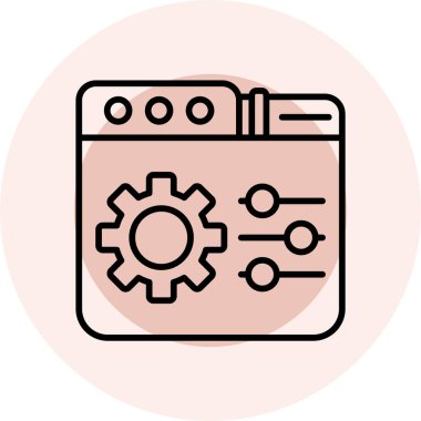 vektör simgesi modern illüstrasyon ayarlanıyor