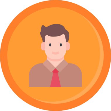 avatar kişi simgesi düz stil