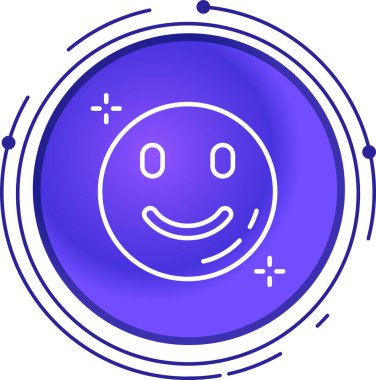 emoji yüz simgesi, renkli vektör illüstrasyonu