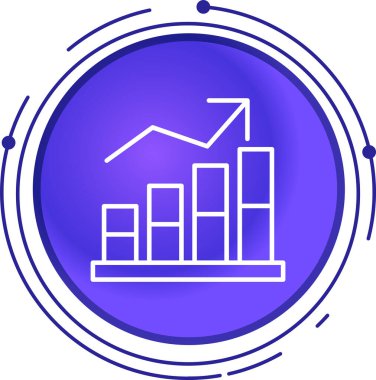 İş ve finans simgesinin vektör illüstrasyonu