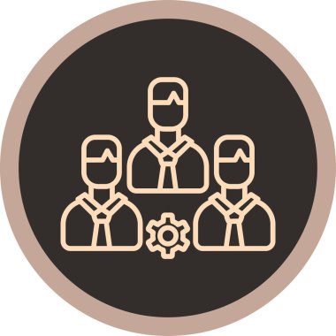 bir grup insan. vektör simgesi