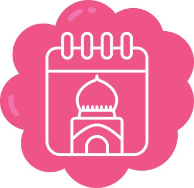 Cami. Web simgesi basit illüstrasyon