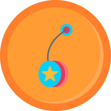 Çizgi film simgesinin vektör çizimi