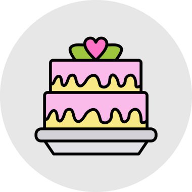 kek ikonu vektör illüstrasyonu