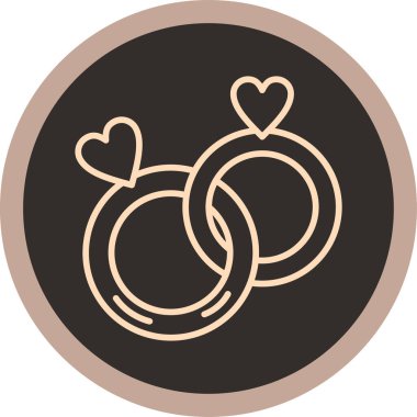 Kalp simgesinin vektör illüstrasyonu