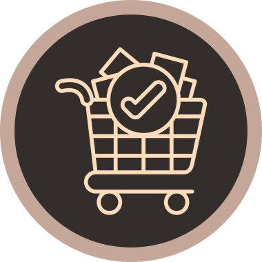 Alışveriş arabasının vektör çizimi