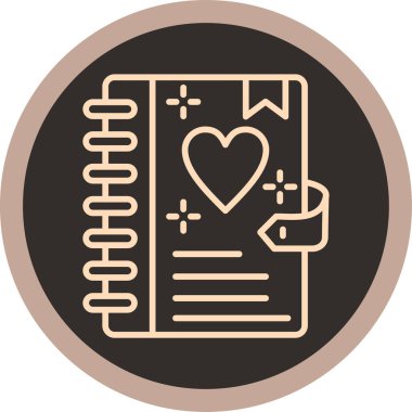 Aşk simgesi vektör illüstrasyonu