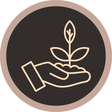 bitki simgesi vektör illüstrasyonu