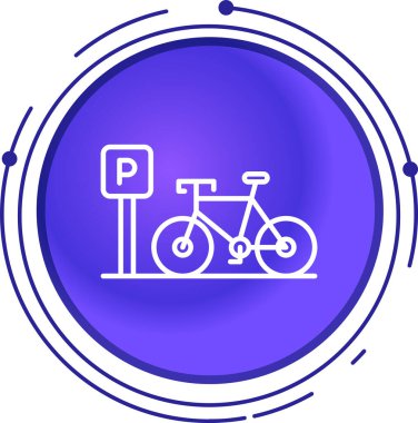 Bisiklet. Web simgesi basit illüstrasyon