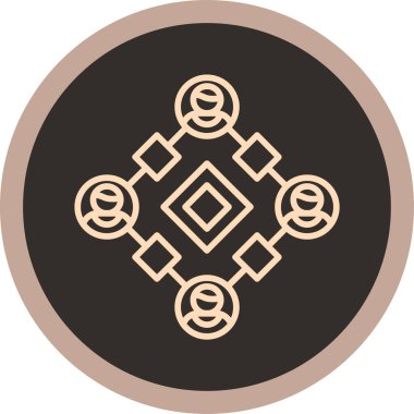 Benzersiz para vektör simgesi