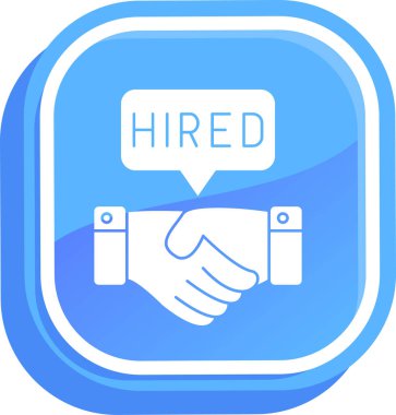 İş teklifi. Web simgesi basit illüstrasyon