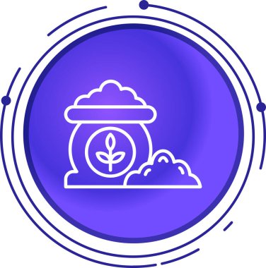 Benzersiz doğa vektör çizgisi simgesi