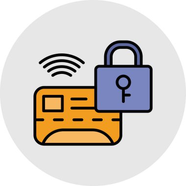 Giriş kilidi erişim simgesi - taslak biçimi