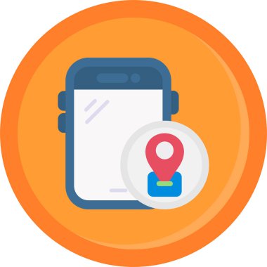 konum haritası pin simgesi düz biçimli