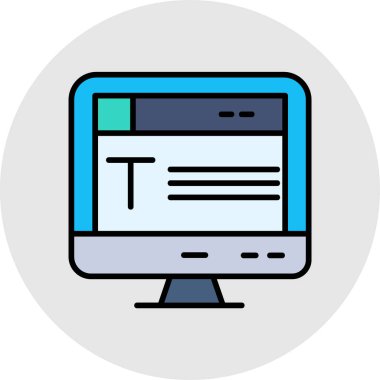 tarayıcı simgesi vektör illüstrasyonu