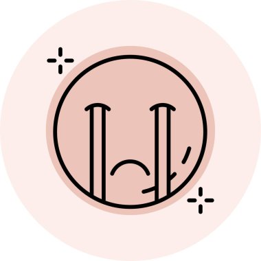 vektör emoji simgesi çizimi