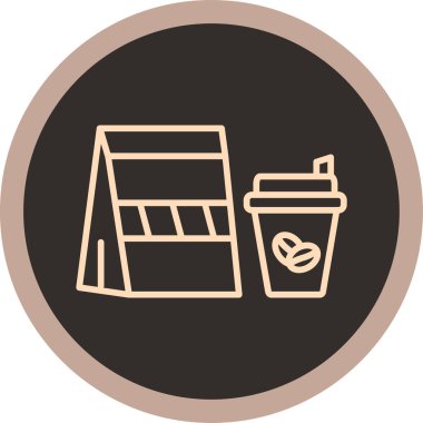 Gıda simgesinin vektör illüstrasyonu