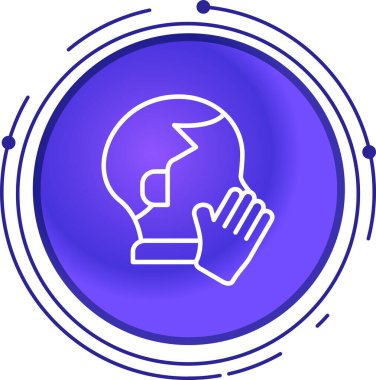 Beyaz arkaplanda el simgesi olan renkli ampul. Enerji konsepti. Alternatif enerji kavramı. Rastgele dinamik şekiller. vektör