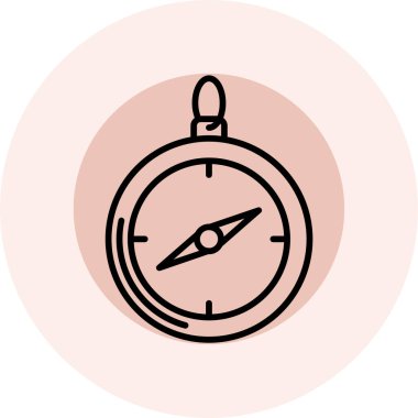 pusula simgesi, illüstrasyon, beyaz arkaplan üzerindeki vektör