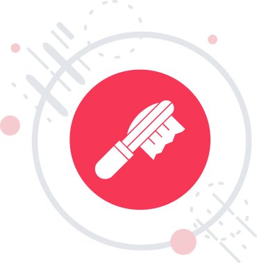 Beyaz arka planda izole edilmiş çizgi elektrikli jilet ikonu. Traş makinesi. Renkli taslak konsepti. vektör.