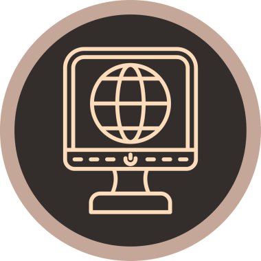 Modern simgenin vektör illüstrasyonu