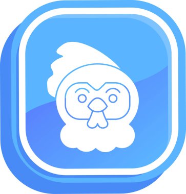 Beyaz arka planda mavi gözlü bir kuşun işaretini taşıyan baykuş.