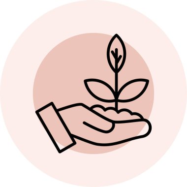 Ekoloji. Web simgesi basit illüstrasyon