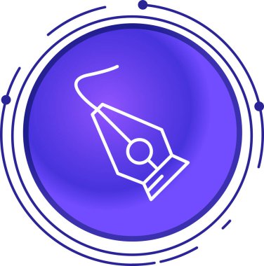 Beyaz arka planda mavi boya spreyi ikonu izole edildi. Çember kare düğmesi. vektör.