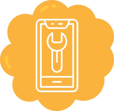 cep telefonu ikonu vektör illüstrasyonu