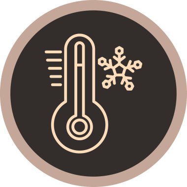 Termometre. Web simgesi basit illüstrasyon