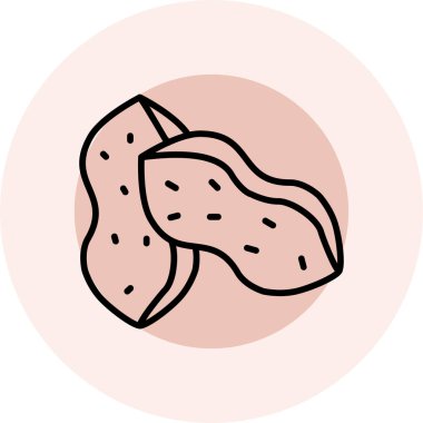 Gıda simgesinin vektör illüstrasyonu