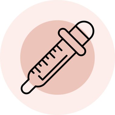 Şırınga. Web simgesi basit illüstrasyon