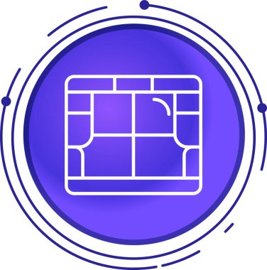 Modern bir simgenin vektör illüstrasyonu