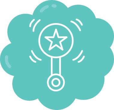 Modern b 'nin vektör illüstrasyonu