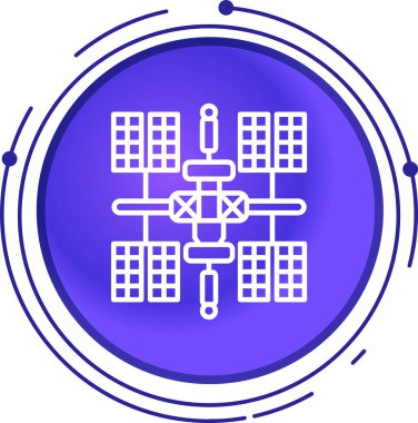 Güneş paneli simgesinin vektör illüstrasyonu