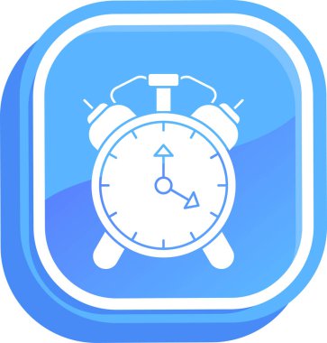 Saat simgesi vektör illüstrasyonu