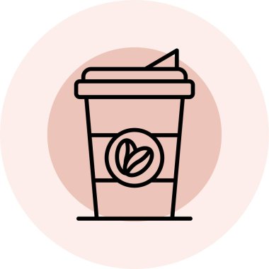 Bir fincanın vektör çizimi