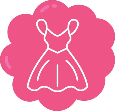 Elbise. Web simgesi basit illüstrasyon