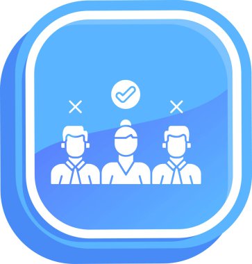 İnsan simgesinin vektör illüstrasyonu