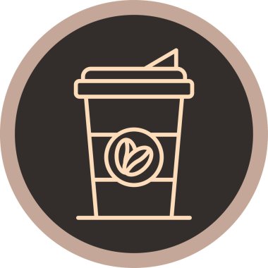 kahve fincanı ikonu vektör illüstrasyonu