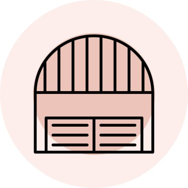 Bir ev simgesinin vektör illüstrasyonu