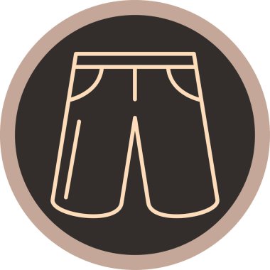 Pantolon. Web simgesi basit illüstrasyon