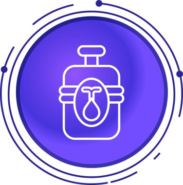 Çizgi Sulama kutusu simgesi beyaz arkaplanda izole edildi. Sulama sembolü. Renkli taslak konsepti. Vektör.