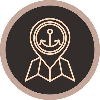 Gemi simgesi vektör illüstrasyonu